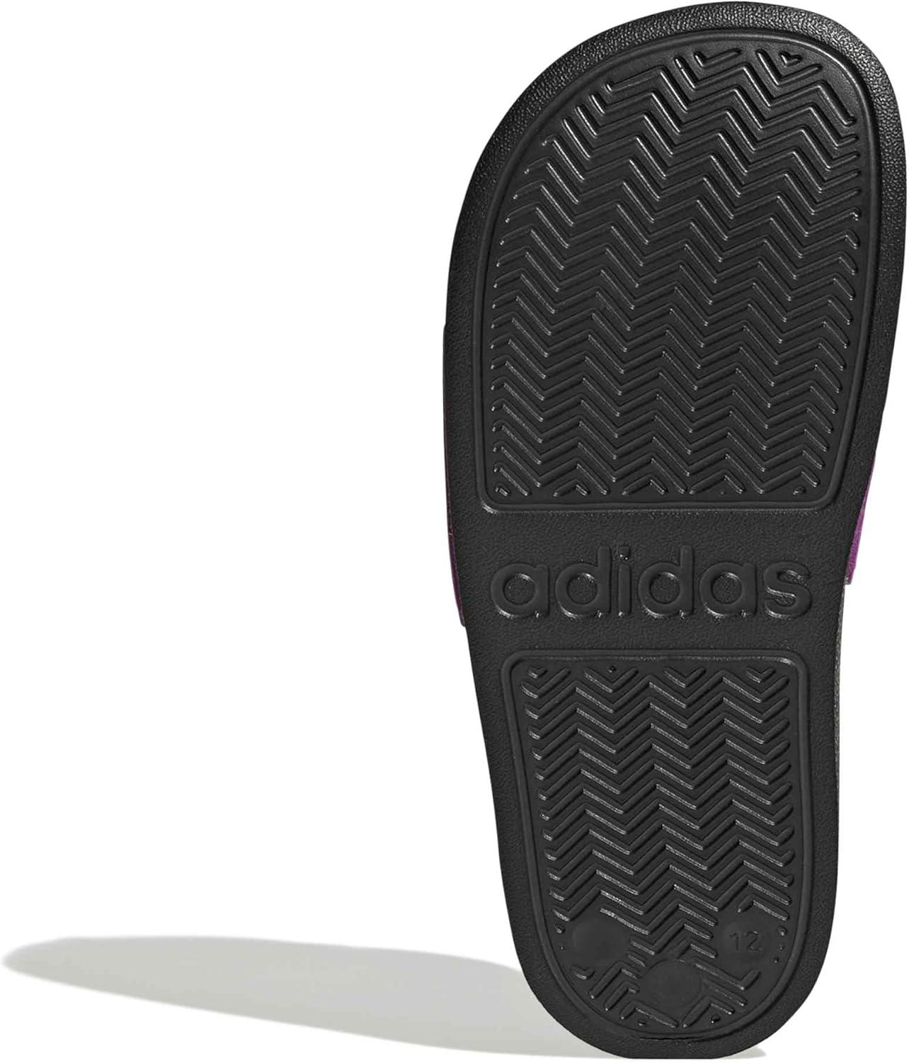 image:imageadidas unisexchild Adilette Shower Logo KBlackPurple Burst