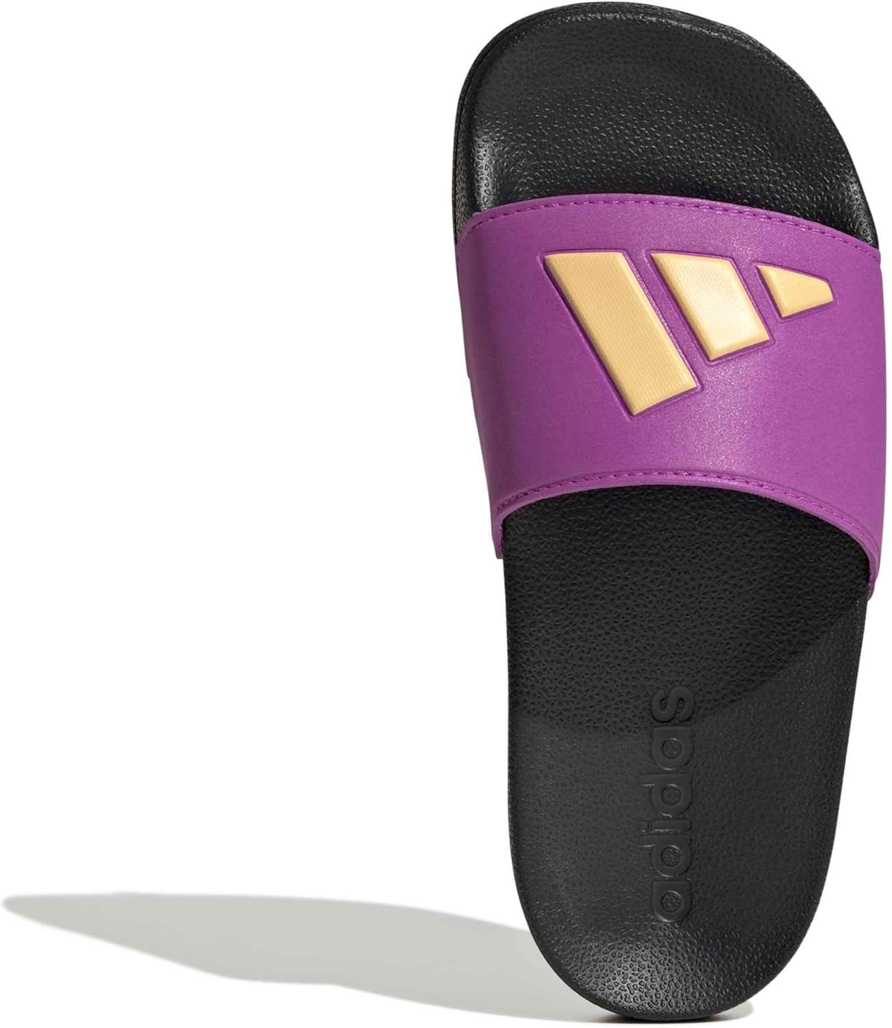 image:imageadidas unisexchild Adilette Shower Logo KBlackPurple Burst