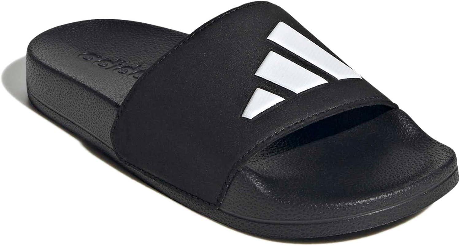 image:imageadidas unisexchild Adilette Shower Logo KBlackWhiteBlack