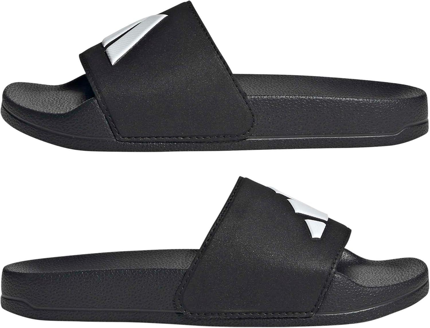 image:imageadidas unisexchild Adilette Shower Logo KBlackWhiteBlack