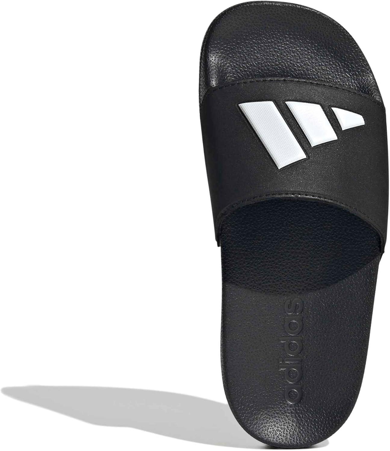 image:imageadidas unisexchild Adilette Shower Logo KBlackWhiteBlack