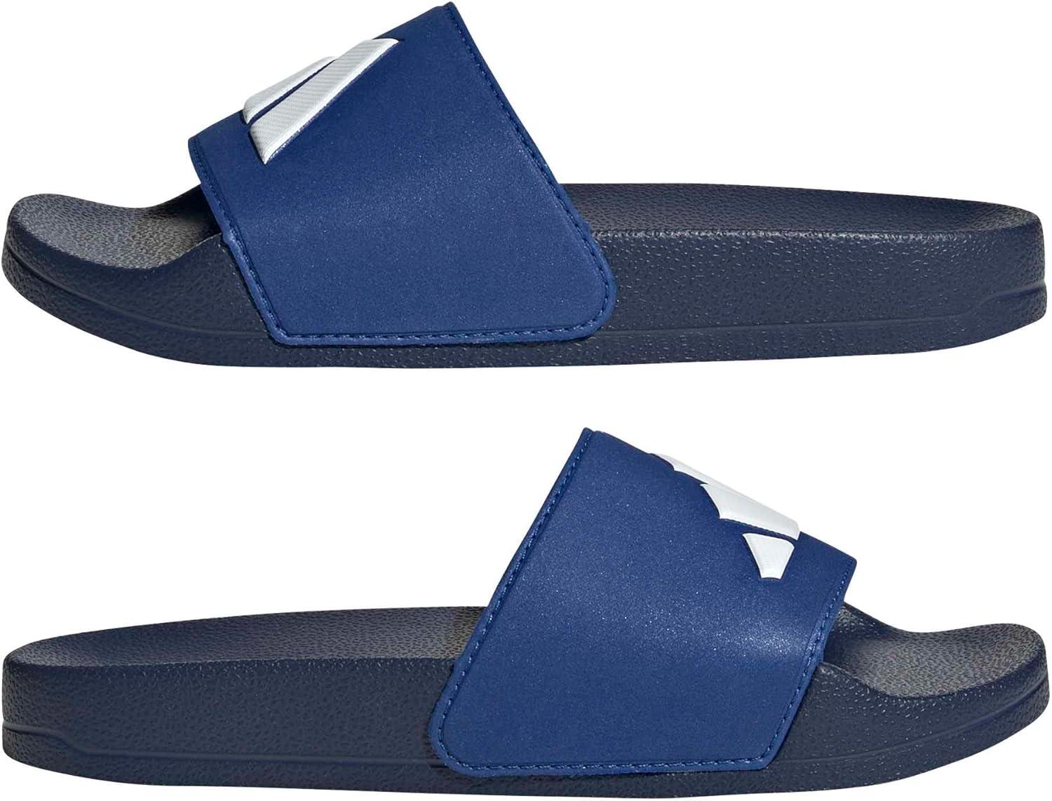 image:imageadidas unisexchild Adilette Shower Logo KDark BlueWhiteTeam Royal Blue