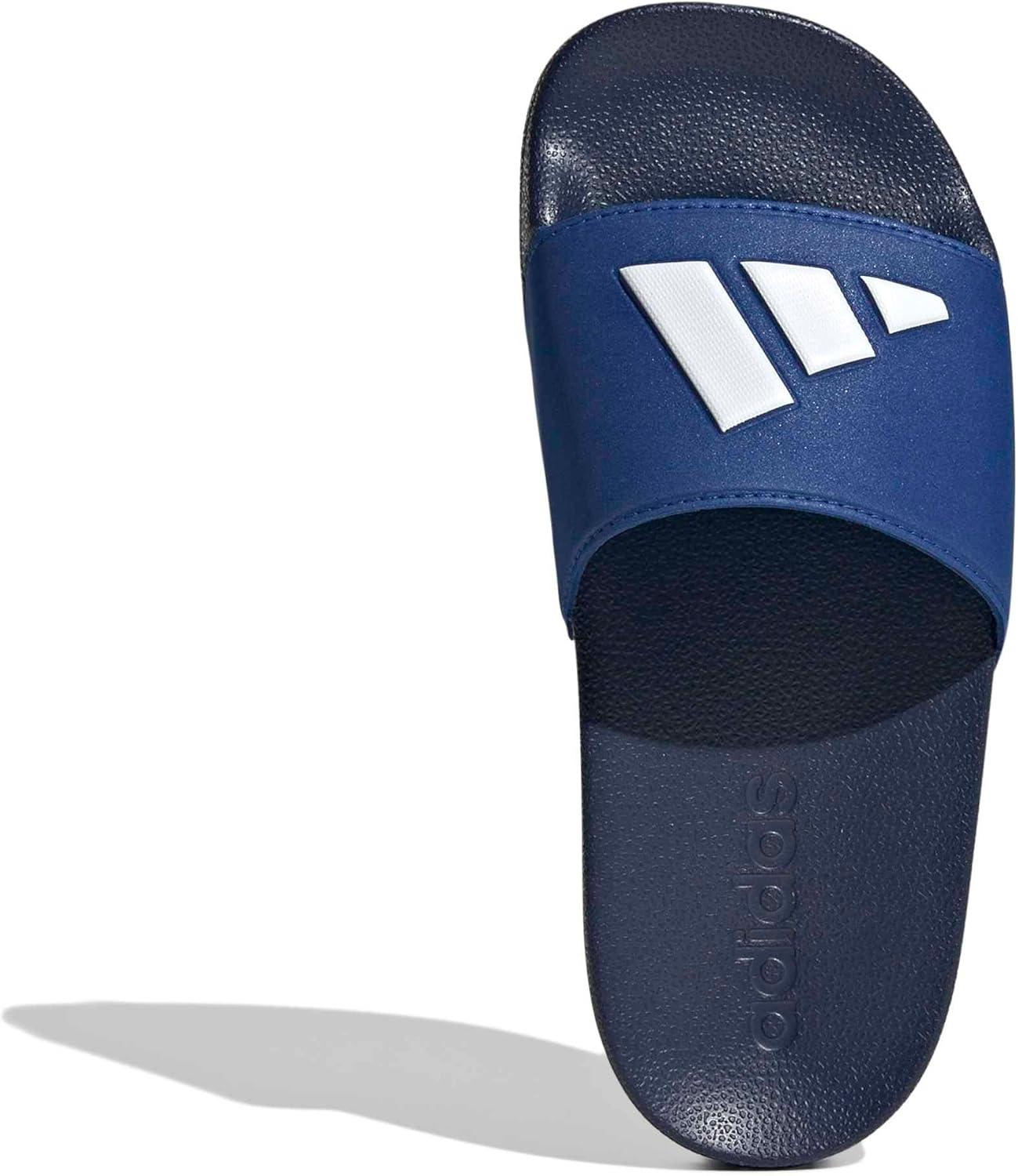 image:imageadidas unisexchild Adilette Shower Logo KDark BlueWhiteTeam Royal Blue