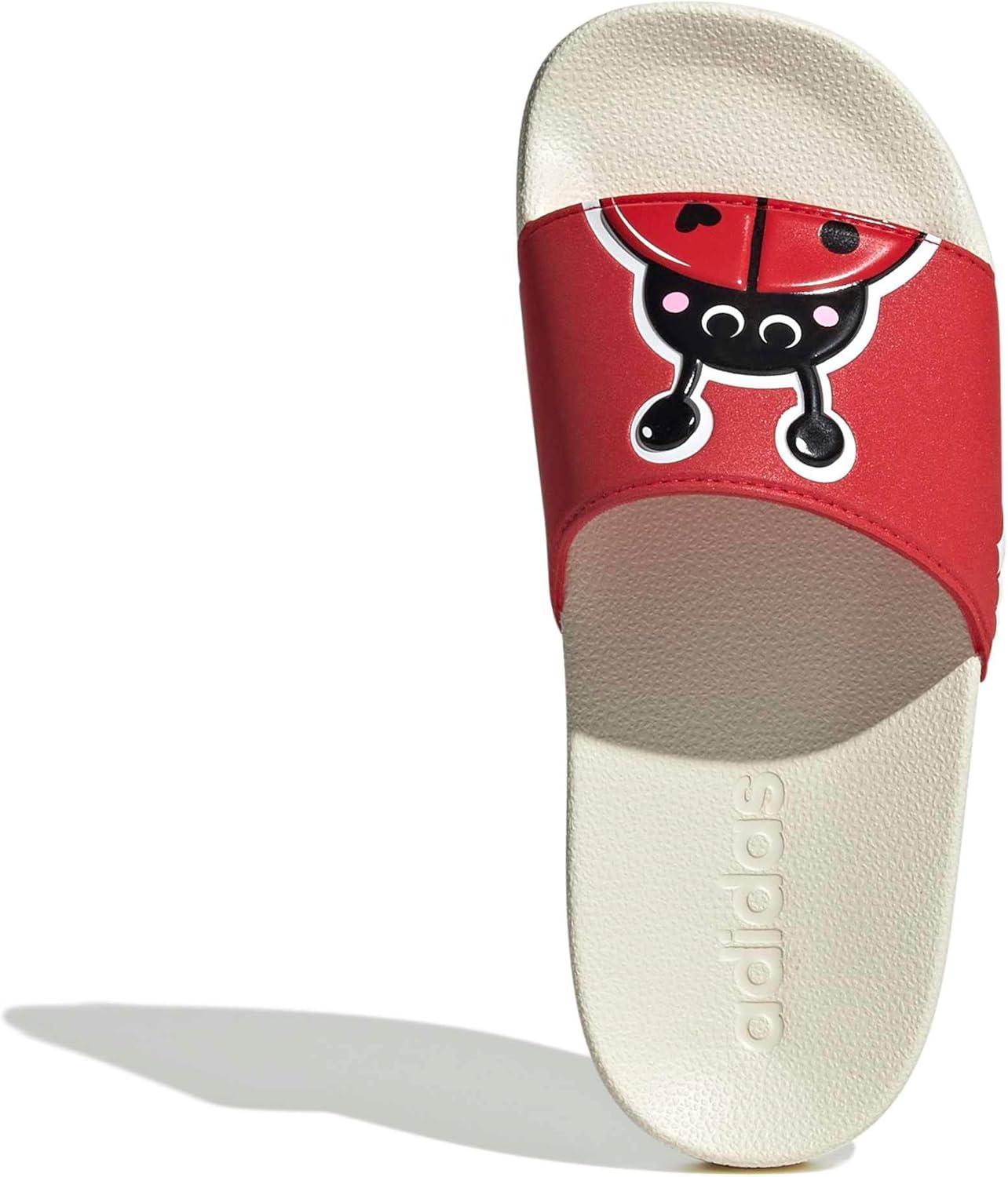 image:imageadidas unisexchild Adilette Shower Logo KPure RubyWhiteOff White