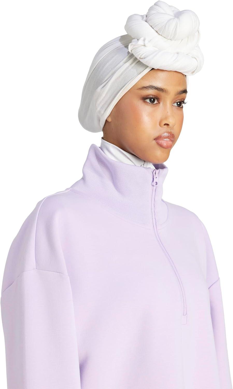 image:imageadidas womens All Szn Soft Lux Quarterzip SweatshirtPowder Plum
