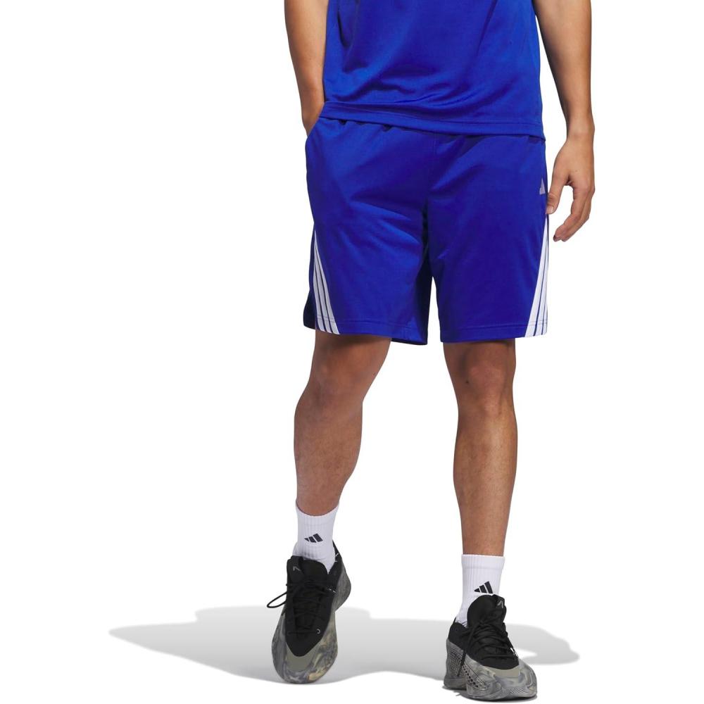 image:imageAdidas Mens Basketball Legends 3Stripes ShortsTeam Royal BlueWhite