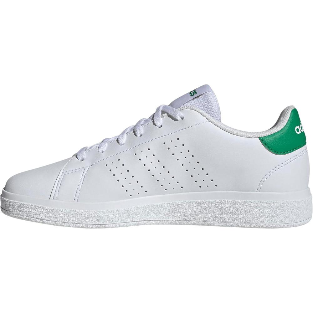 image:imageAdidas UnisexChild Advantage Base 20WhiteWhiteGreen