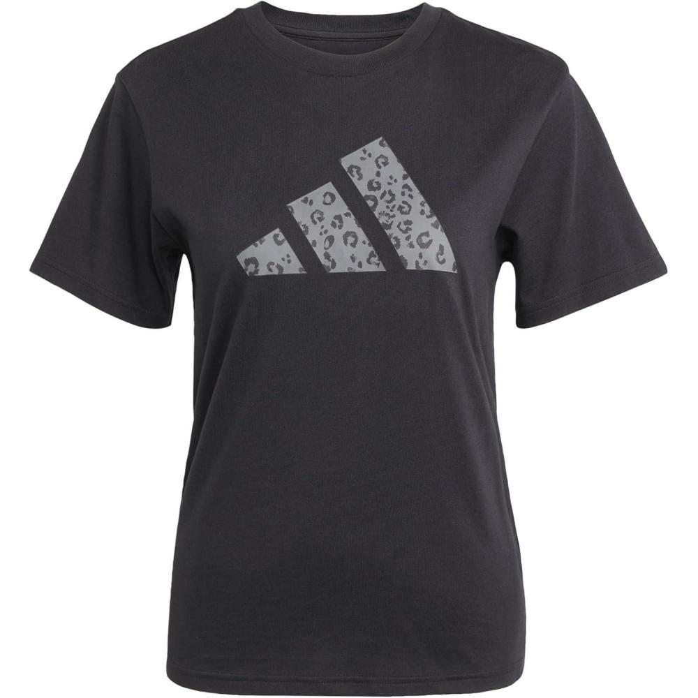 image:imageAdidas Womens Animal Print Graphic TShirtBlack