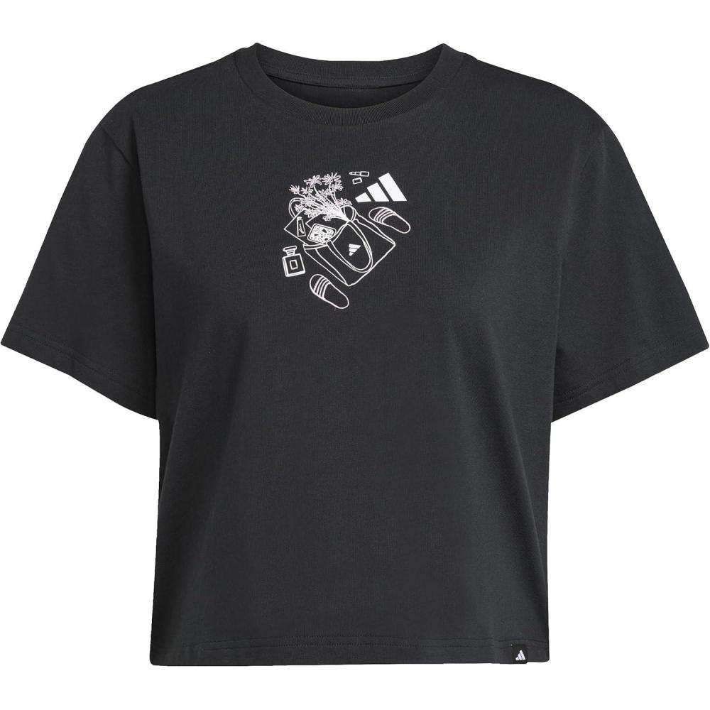 image:imageAdidas Womens Farmers Market Graphic TShirtBlackMini