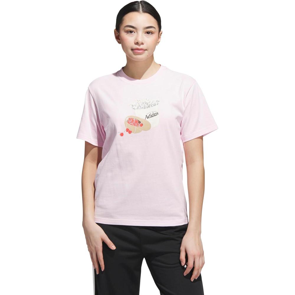 image:imageAdidas Womens Farmers Market Graphic TShirtClear Pink