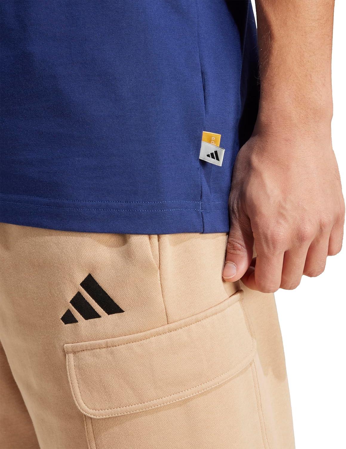 image:imageAdidas Mens Dog Patch Graphic TShirtDark BlueHoop