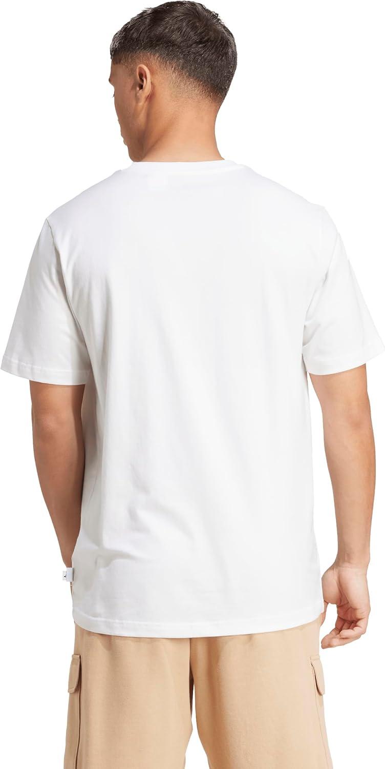 image:imageAdidas Mens Dog Patch Graphic TShirtWhiteHoop