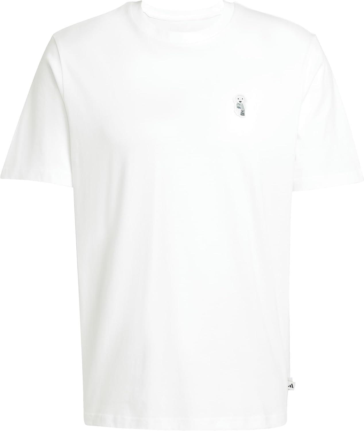 image:imageAdidas Mens Dog Patch Graphic TShirtWhiteSock
