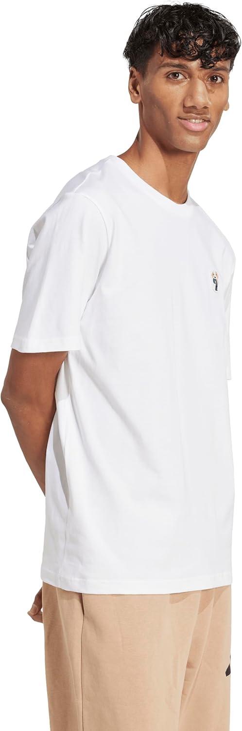image:imageAdidas Mens Dog Patch Graphic TShirtWhiteSock