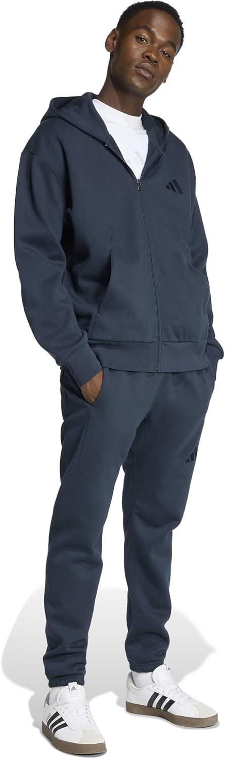image:imageadidas Mens All Szn Fleece FullZip Hoodie SweatshirtAurora Ink