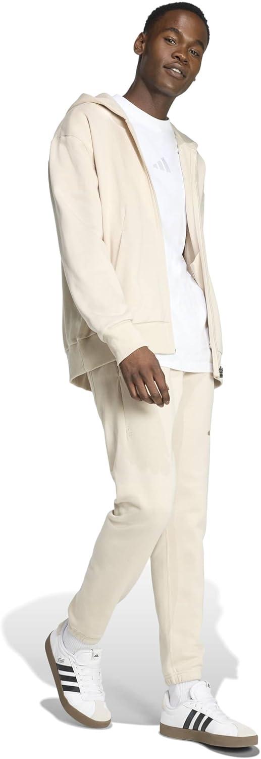 image:imageadidas Mens All Szn Fleece FullZip Hoodie SweatshirtCrystal Linen