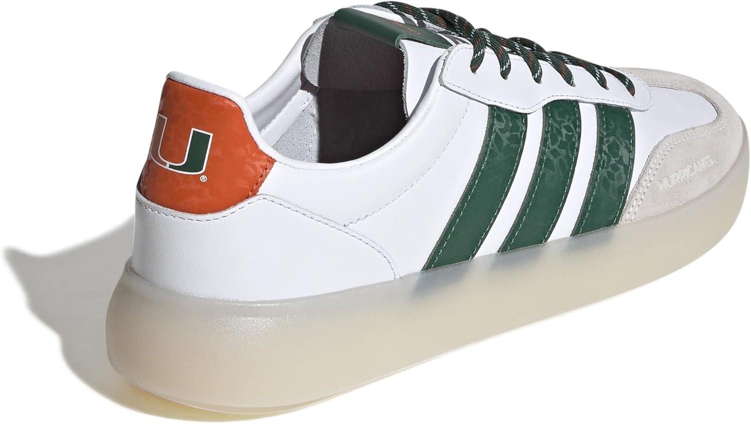 image:imageadidas Mens Barreda Decode ShoeWhiteDark GreenCollegiate OrangeUniversity of Miami