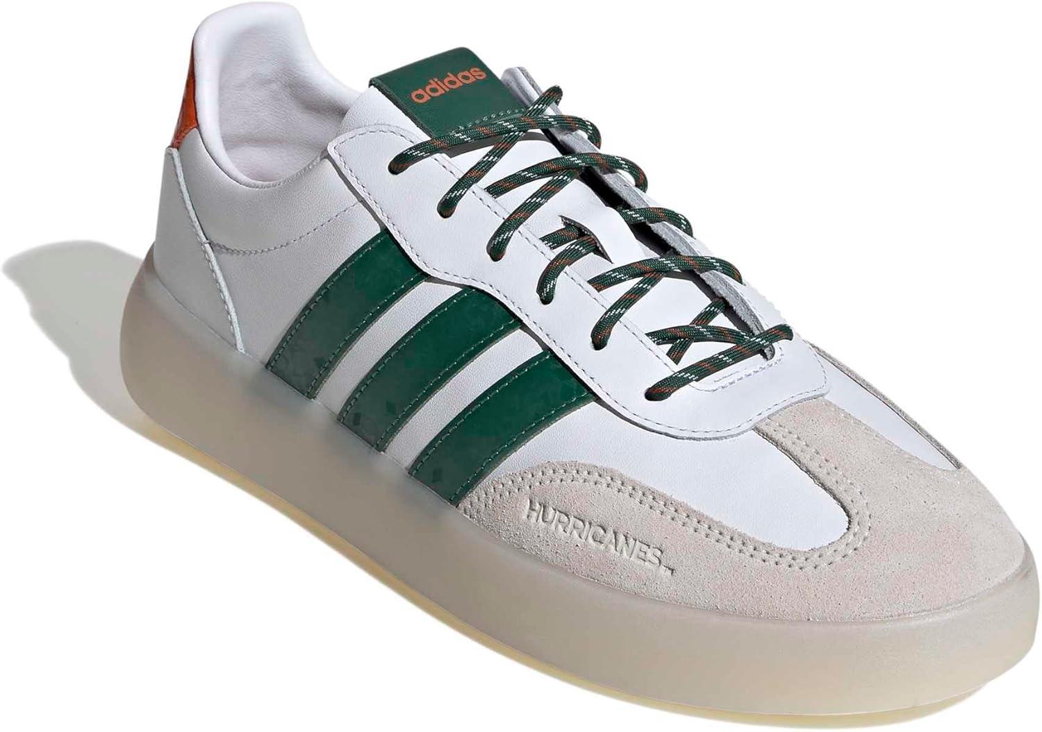 image:imageadidas Mens Barreda Decode ShoeWhiteDark GreenCollegiate OrangeUniversity of Miami