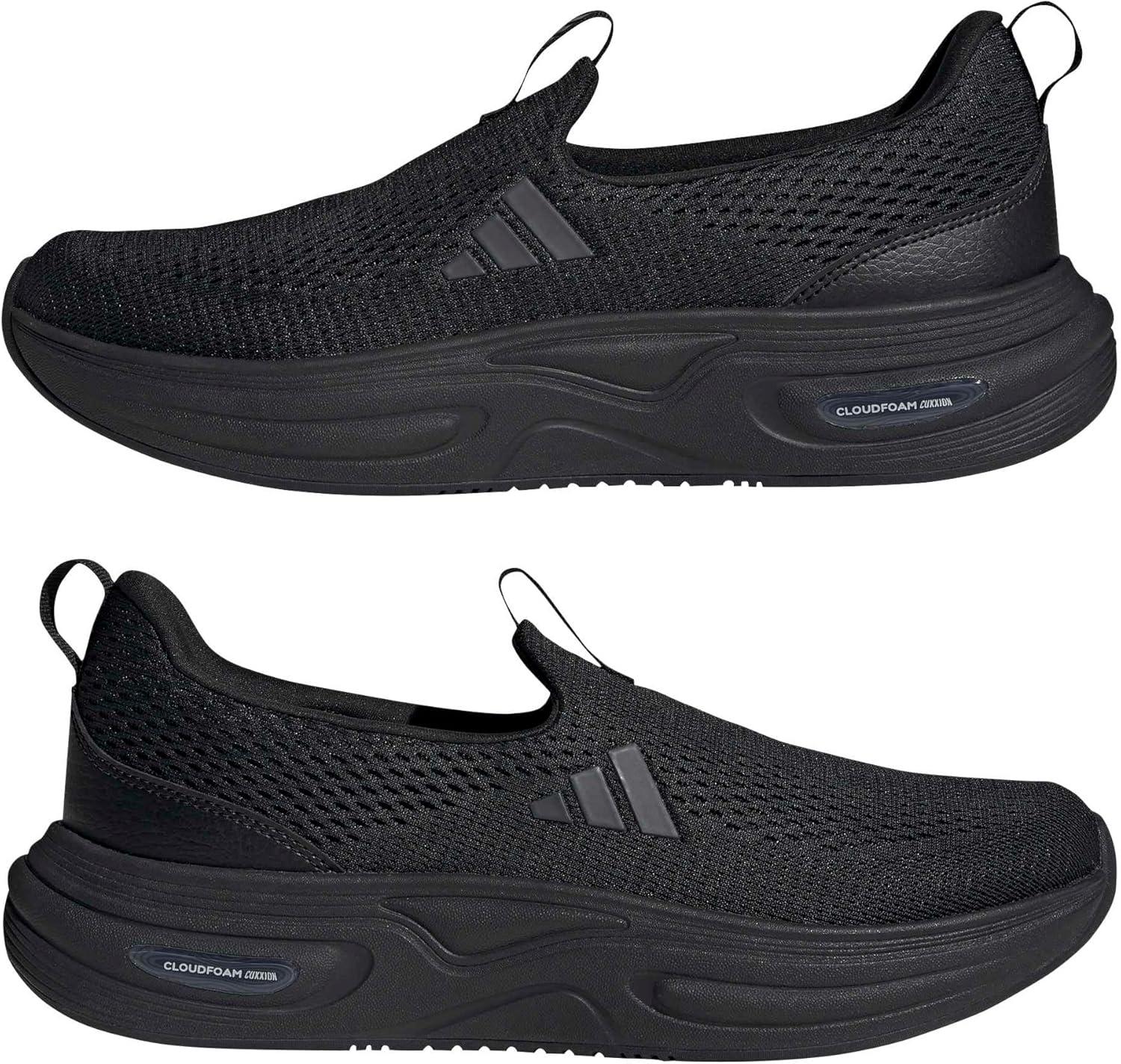 image:imageadidas Mens Cloudfoam Cuxxion LoungeBlackGreyBlack