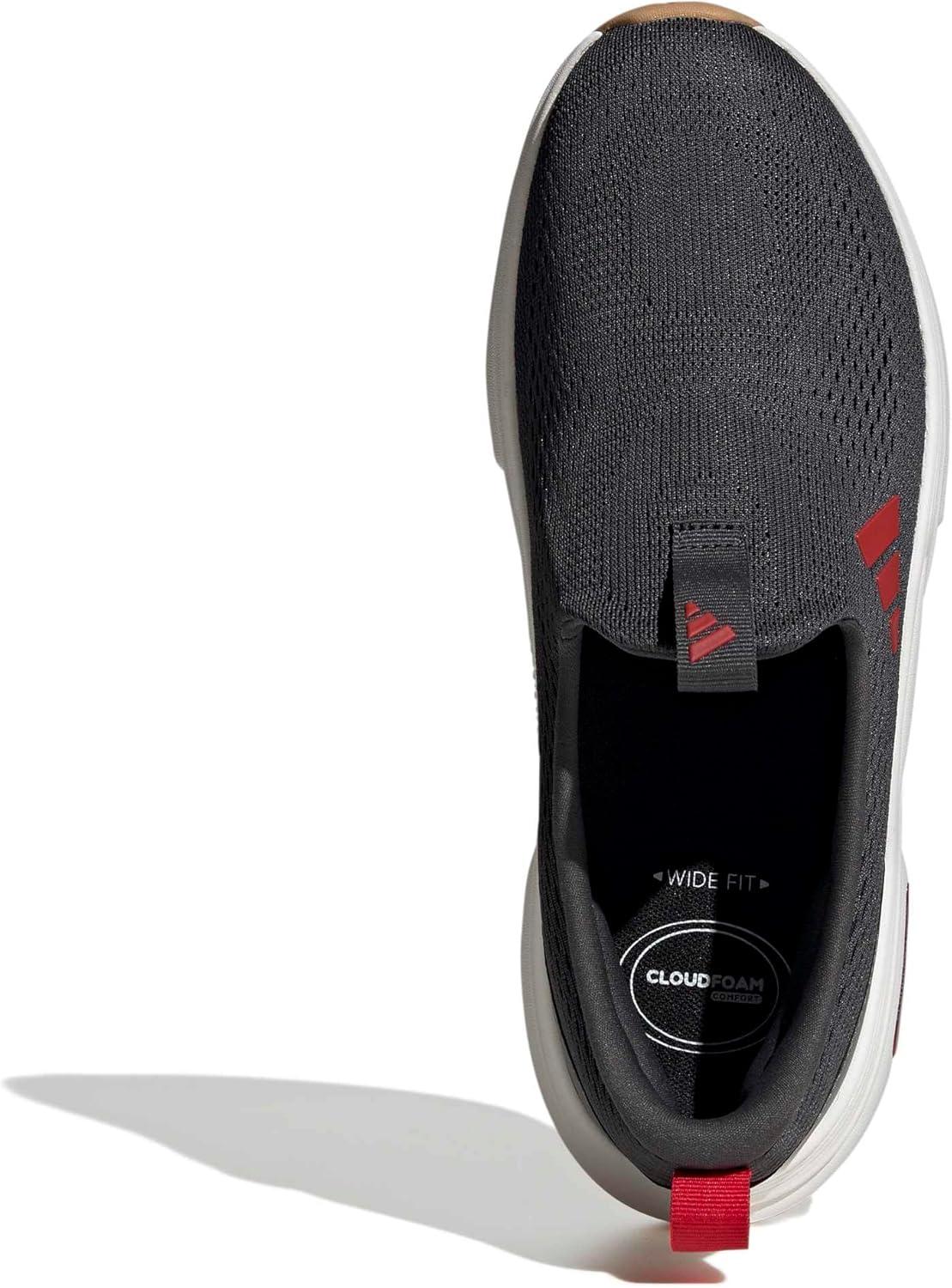 image:imageadidas Mens Cloudfoam Cuxxion LoungeCarbonBetter ScarletWhite