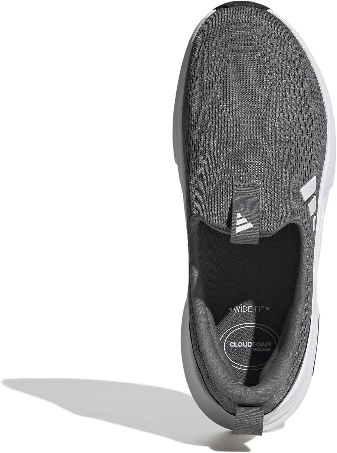 image:imageadidas Mens Cloudfoam Cuxxion LoungeDark GreyWhiteBlack