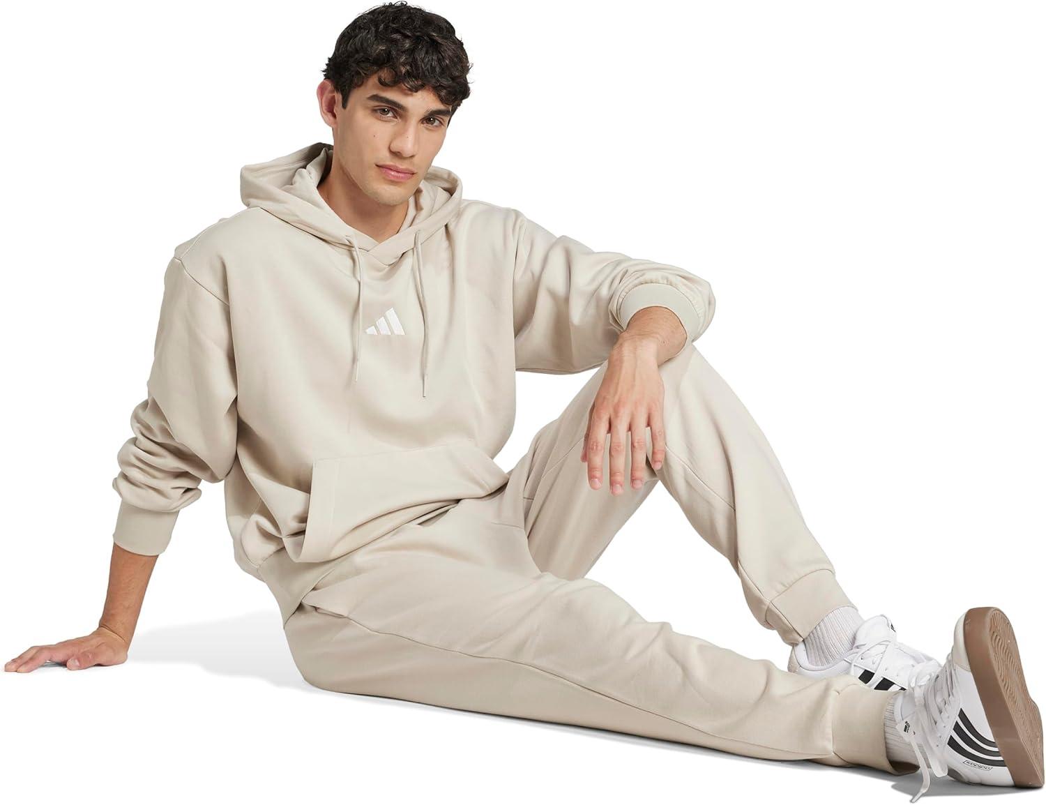 image:imageadidas Mens Essentials Feel Cozy Fleece PantsWonder AluminaWhite