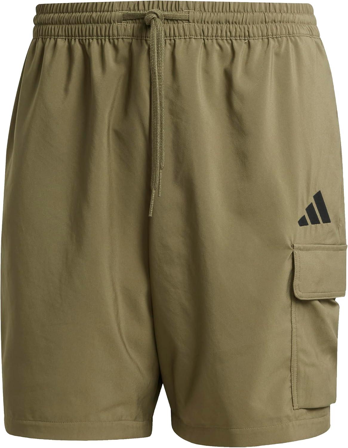 image:imageadidas Originals Mens Essentials Small Logo Cargo Chelsea ShortsOlive StrataBlack