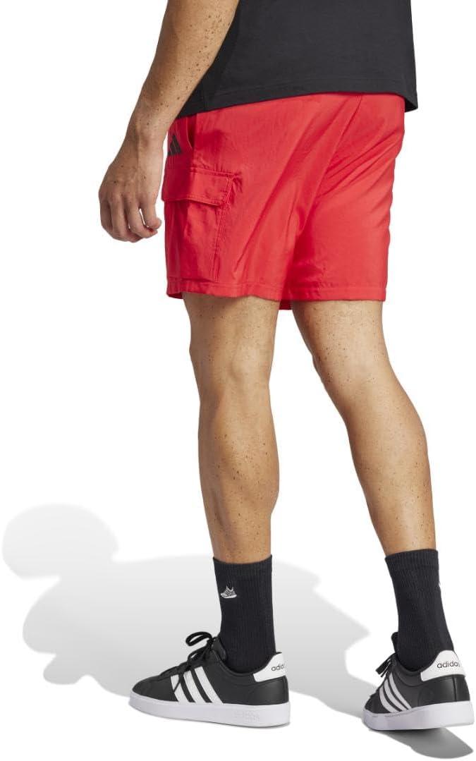 image:imageadidas Originals Mens Essentials Small Logo Cargo Chelsea ShortsPure RubyBlack