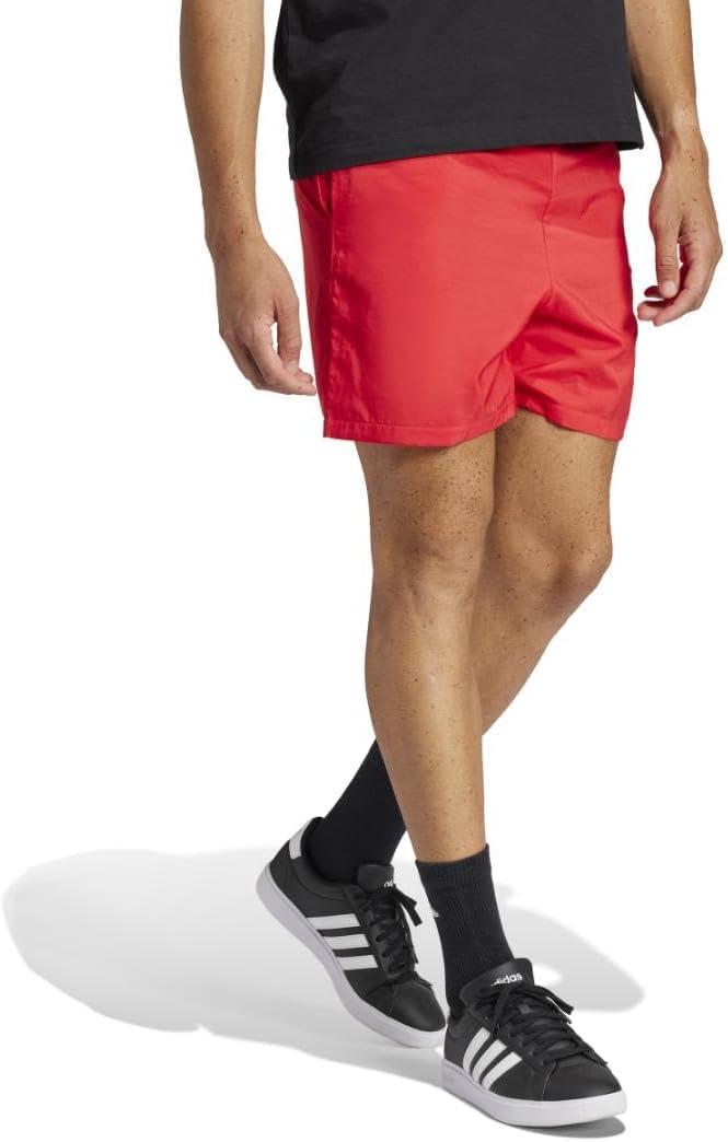 image:imageadidas Originals Mens Essentials Small Logo Cargo Chelsea ShortsPure RubyBlack