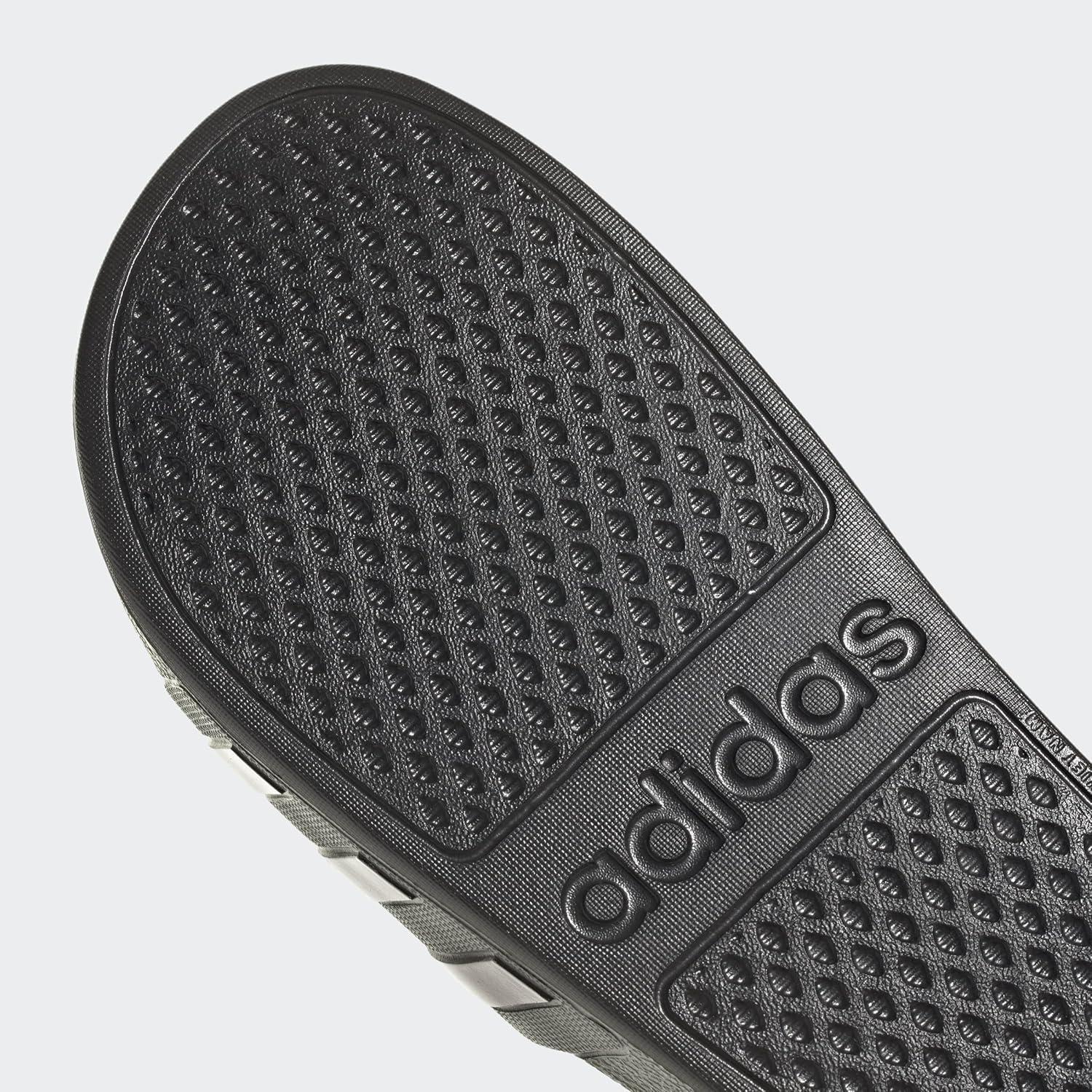 image:imageadidas Womens Adilette Aqua Slide SandalsBlackMatte Purple MetallicBlack