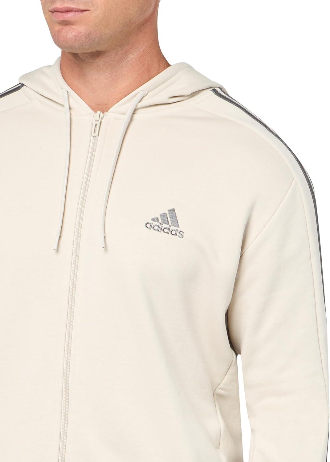 image:imageadidas mens Essentials Fleece 3stripes FullzipAlumina