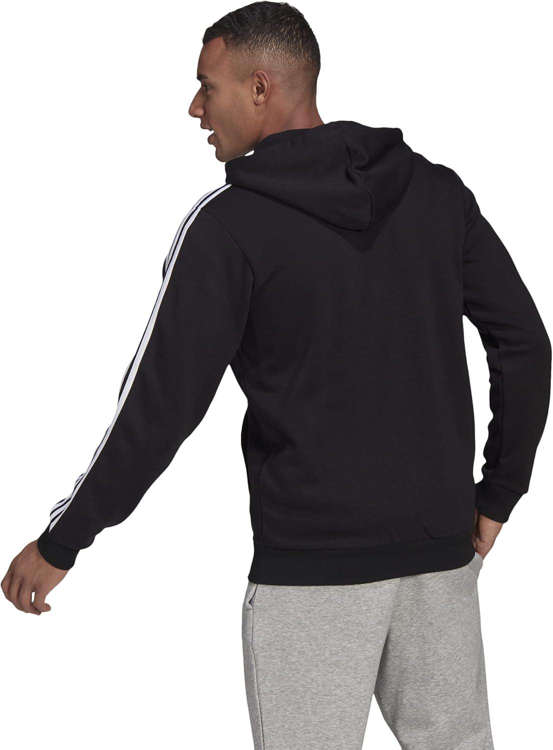 image:imageadidas mens Essentials Fleece 3stripes FullzipBlack