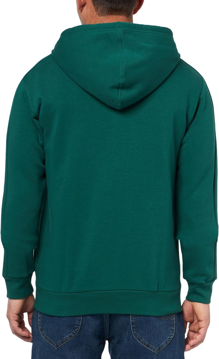 image:imageadidas mens Essentials Fleece 3stripes FullzipCollegiate GreenWhite