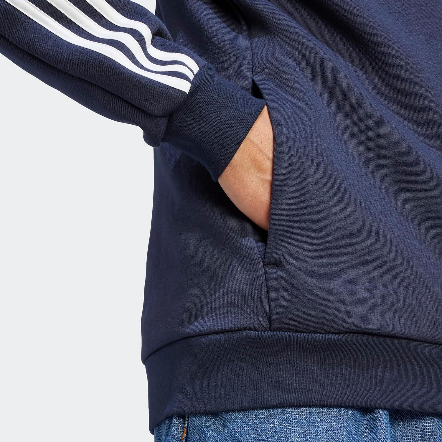image:imageadidas mens Essentials Fleece 3stripes FullzipLegend Ink