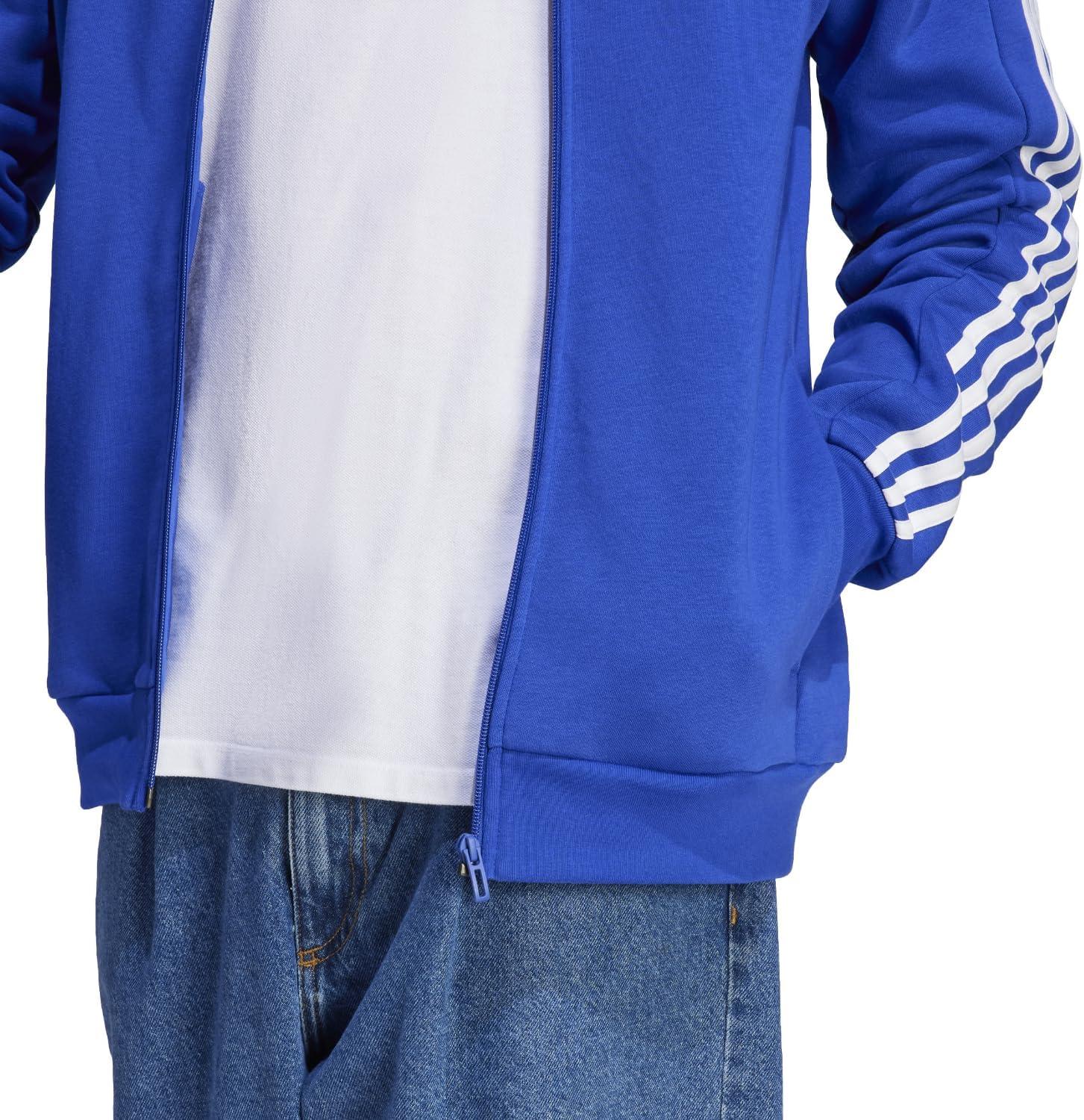 image:imageadidas mens Essentials Fleece 3stripes FullzipSemi Lucid Blue