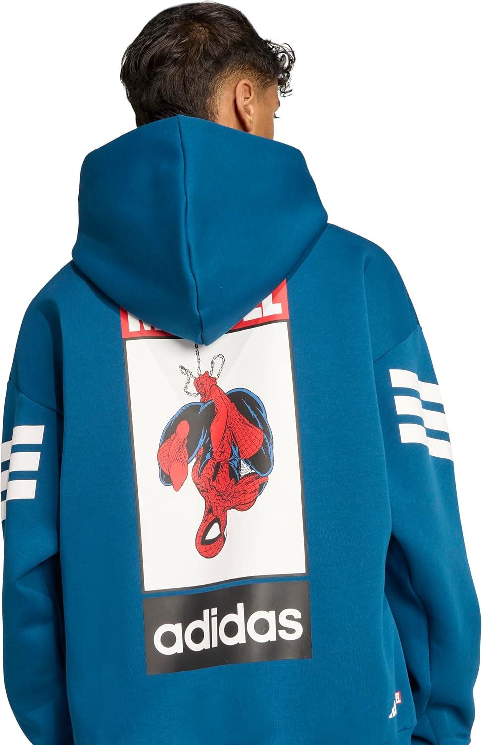 image:imageadidas mens Marvel HoodieSpidermanBlue Night