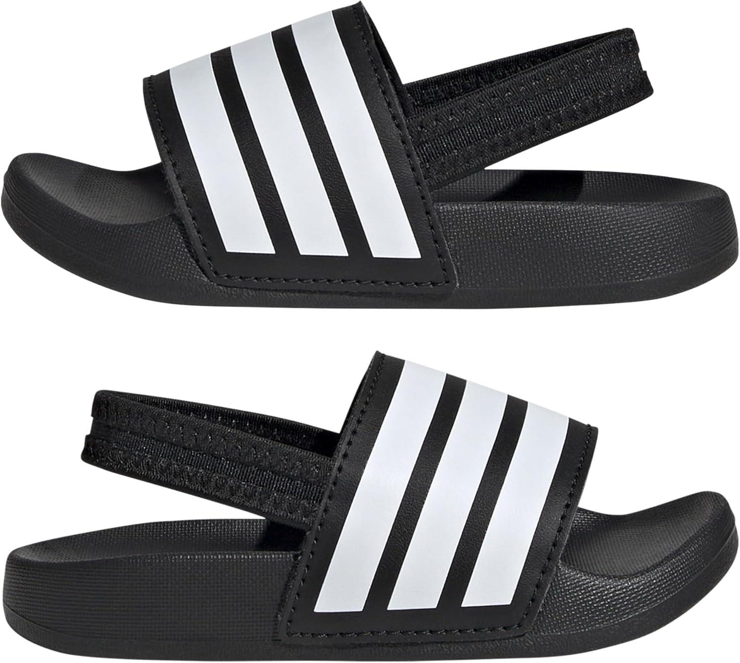image:imageadidas unisexbaby Adilette EstrapBlackWhiteBlack