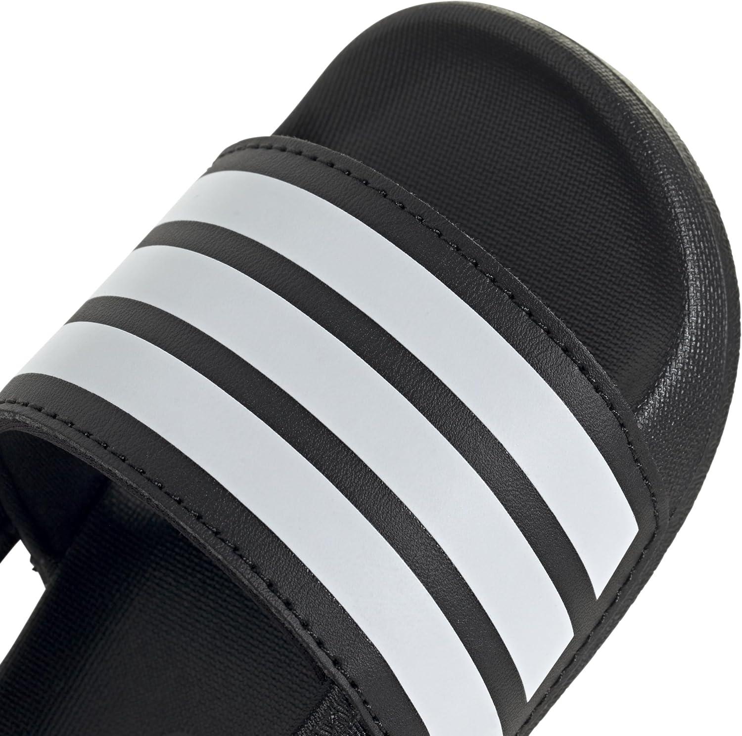 image:imageadidas unisexbaby Adilette EstrapBlackWhiteBlack