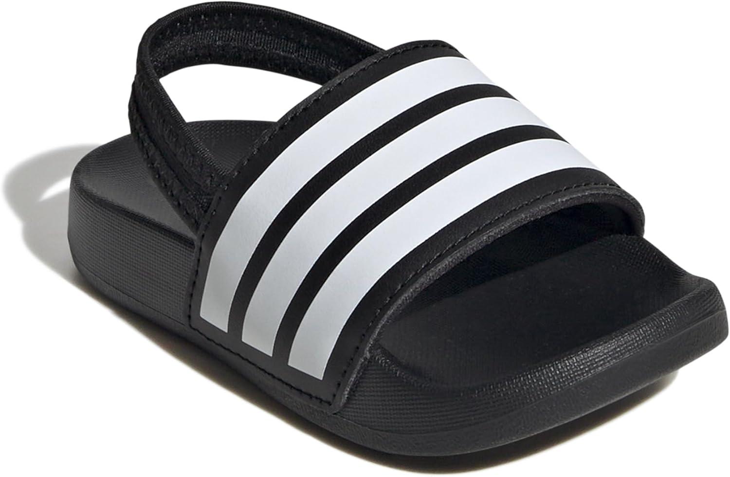image:imageadidas unisexbaby Adilette EstrapBlackWhiteBlack