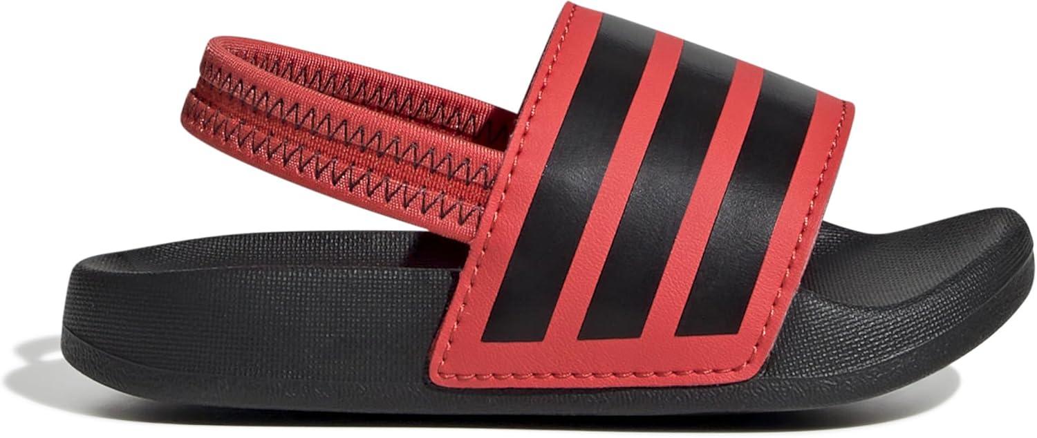 image:imageadidas unisexbaby Adilette EstrapBright RedBlackBlack
