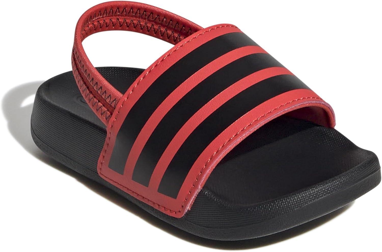 image:imageadidas unisexbaby Adilette EstrapBright RedBlackBlack