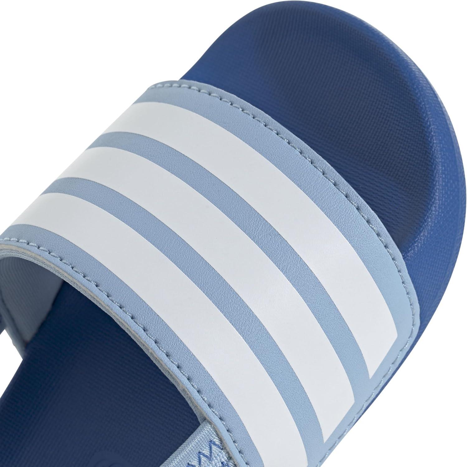 image:imageadidas unisexbaby Adilette EstrapClear SkyWhiteBright Royal