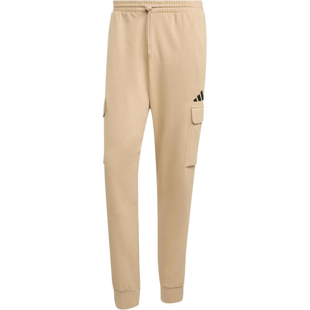 image:imageadidas Mens Essentials Feel Cozy Fleece Cargo PantsWarm SandstoneBlack
