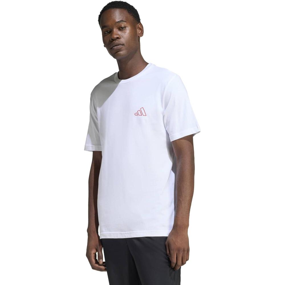 image:imageadidas Mens Triple Stripe Vibe Graphic TShirtWhite