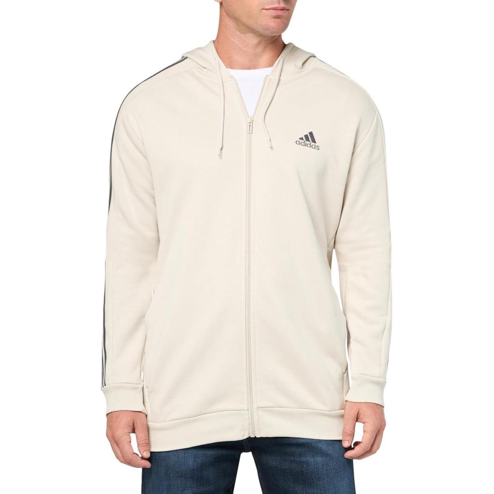 image:imageadidas mens Essentials Fleece 3stripes FullzipAlumina