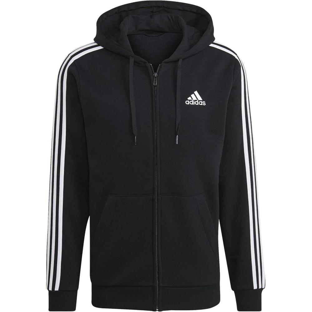 image:imageadidas mens Essentials Fleece 3stripes FullzipBlack