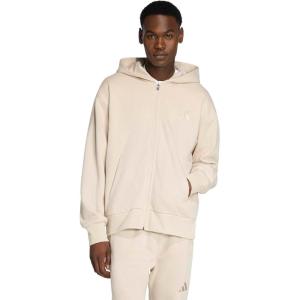 adidas Men’s All Szn Fleece Full-Zip Hoodie Sweatshirt(Crystal Linen)