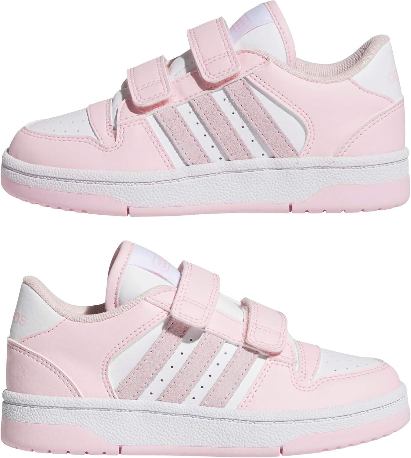 image:imageAdidas UnisexChild Break Start Hook amp LoopClear PinkWhiteCloud White