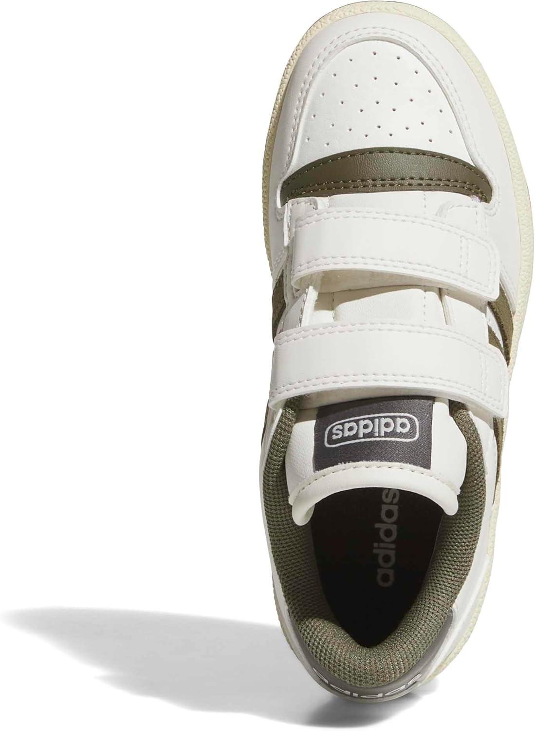 image:imageAdidas UnisexChild Break Start Hook amp LoopWhiteOlive StrataCharcoal