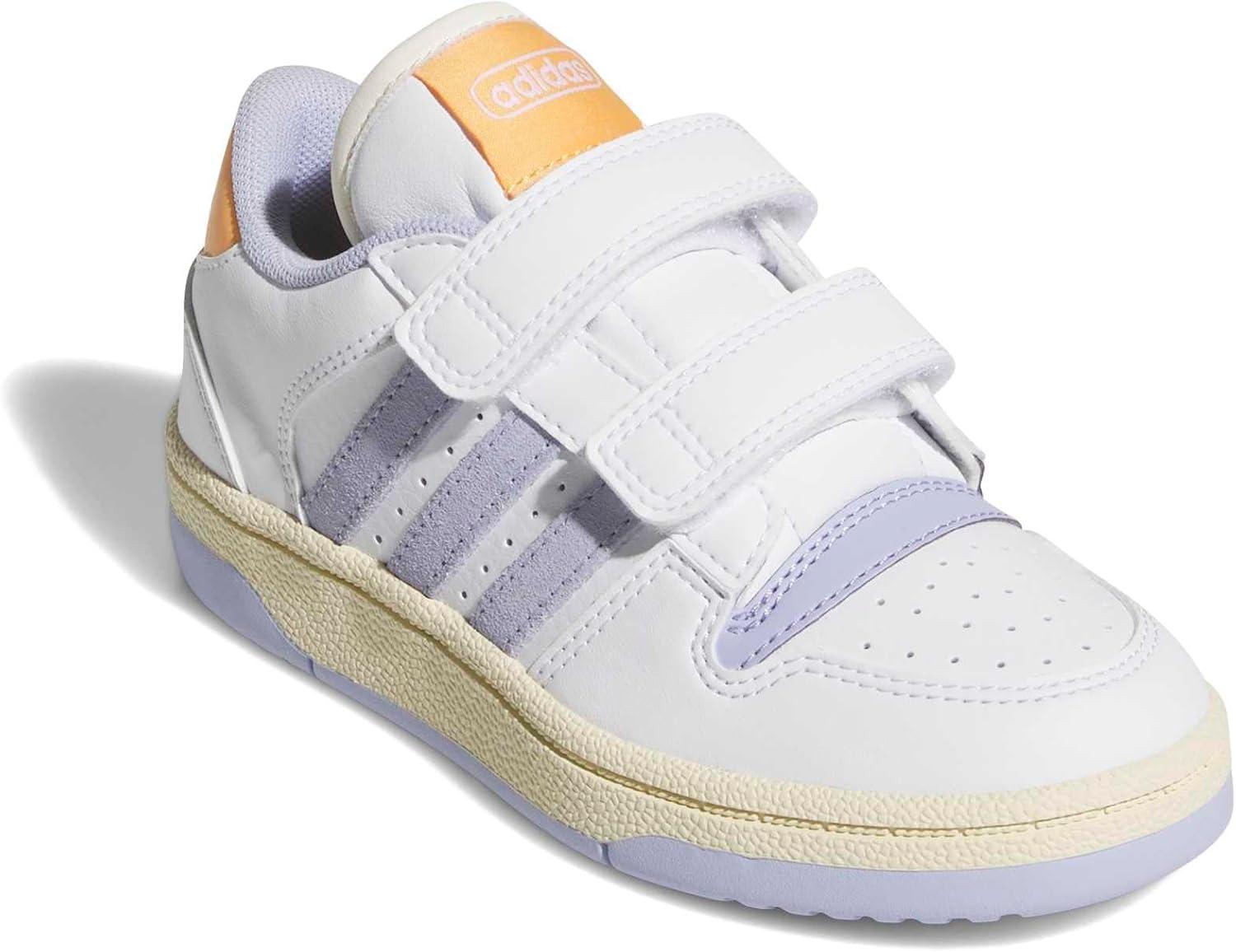 image:imageAdidas UnisexChild Break Start Hook amp LoopWhiteViolet ToneHazy Orange
